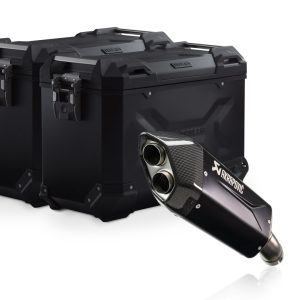 TRAX ADV Alukoffer-System + Akrapovic