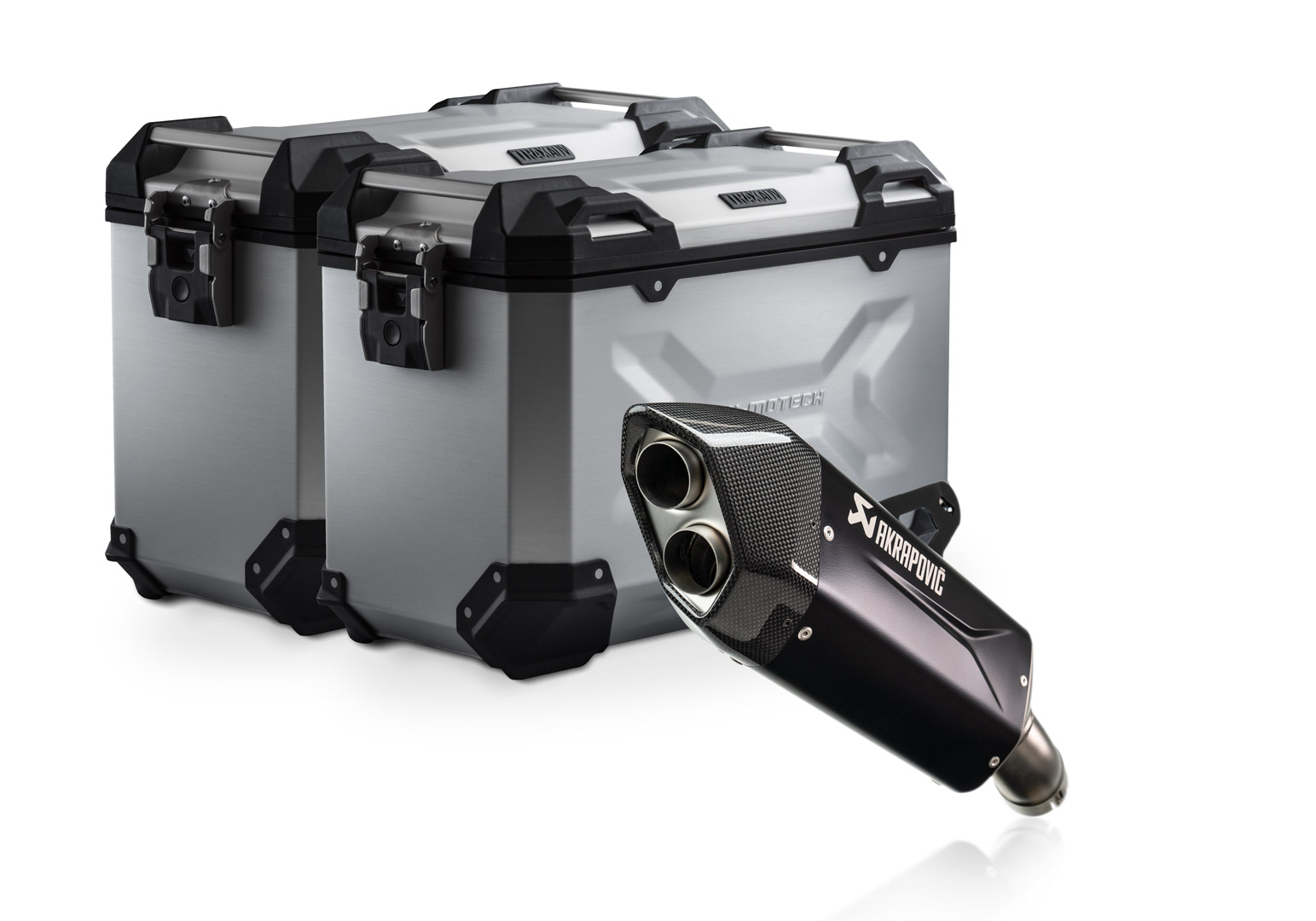 TRAX ADV Alukoffer-System + Akrapovic