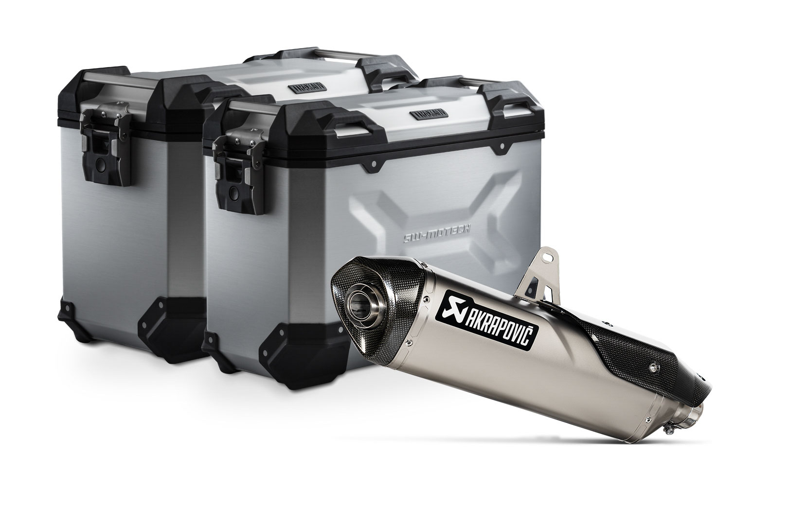 TRAX ADV Alukoffer-System + Akrapovic